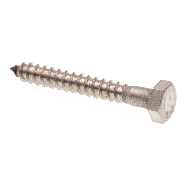 Prime-Line Hex Lag Screw 1/4in X 2in Grade 18-8 Stainless Steel 25PK 9055040 - main